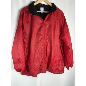 Vintage Totes Rain Jacket Womens Red XL X Large Extra Large